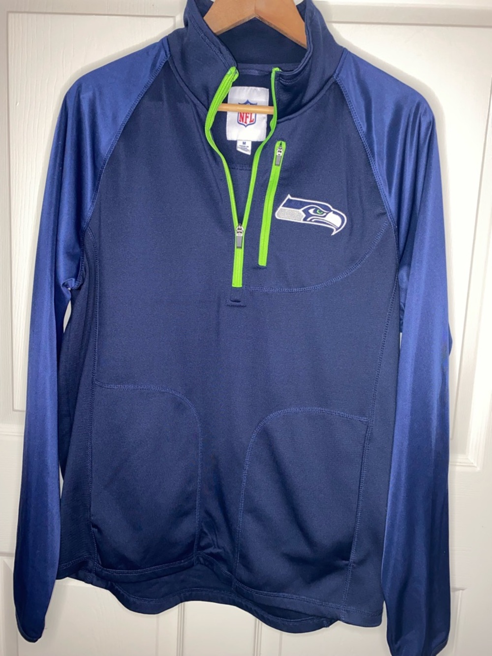 Seattle Seahawks Half-Zip Pullover Jacket Men’s Medium NFL